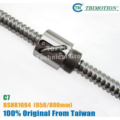 TBI BSH1604 Ball screw 650mm/800mm 1604 with 4mm Lead Without Flange Ballnut BSH1604 for CNC parts BSH