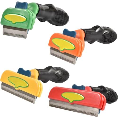 Pet Dog Cat Hair Removal Brush Trimmer Comb Shedding Rake Fur Grooming Tool Hair Shedding Trimmer Comb for Dogs Cats Supplies