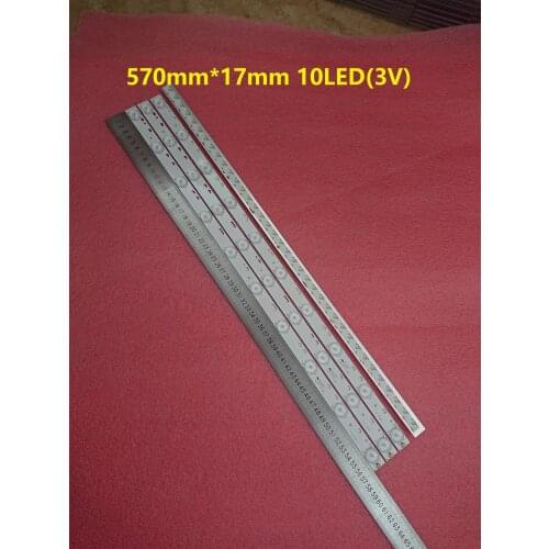 New 30 Pieces*10 LEDs*3V 32'' 570mm*17mm LED Backlight Strips Optical Lens Flite Replacement compatible TV Monitor