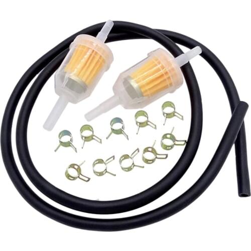 Universal Motorcycle Fuel Line Fuel Filter 6-8MM 1/4" Pipe Set for ATV Moped