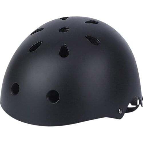 Adult Bike Helmet Adjustable Lightweight Multi-Sport Helmet Skateboard Helmet for MTB Scooter Bike Black
