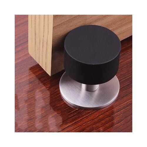 WH30 Stainless steel door stop door bumper bumper door top rubber limiter glass door touch door block safety door resistance