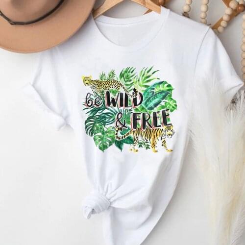 Women Watercolor Flower Fashion Ladies Womens Tops Clothes Graphic Female Floral Pattern T-Shirt Polyester T Shirt T-shirts