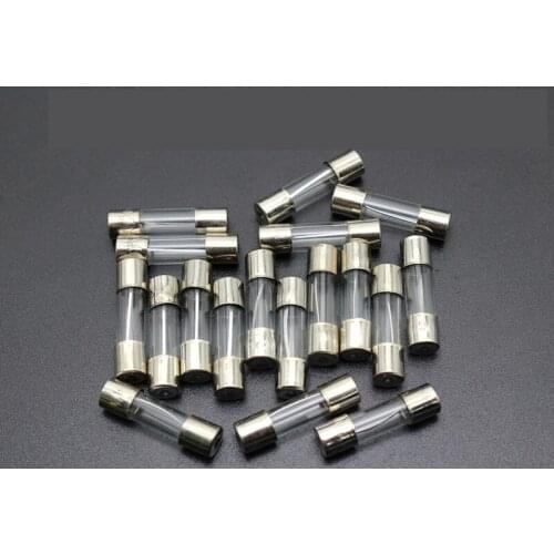 100pcs/lot 1A 3A 5A 10A 20A 5x20mm Fuse DIY Quick Blow Glass Tube Fast-blow Glass Fuses