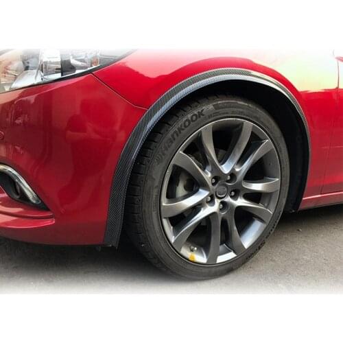 150cm*3.7cm widen car rubber fender flare mudguard trim for 2 tires DIY wheel arch fender flare wheel eyebrow stripe SUV PICK