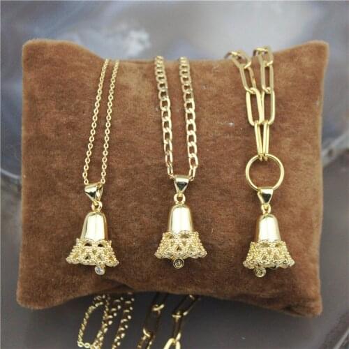 18inch 10pcs/lot New design copper charm necklace,Christmas theme component jewelry,popular plated chain necklace wholesale