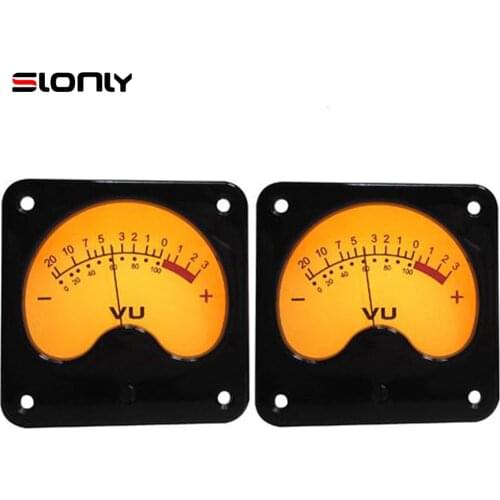 2pcs TR-57 High Precision VU Meters Level DB Meter Amplifier Pre-level Level Meter Speaker Power Meter Head with Backlight