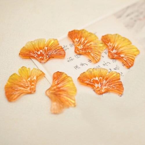 20 PCS 32x20mm Acrylic Leaves Pendant Charms DIY Necklace Earring Accessories Findings For Jewelry Making
