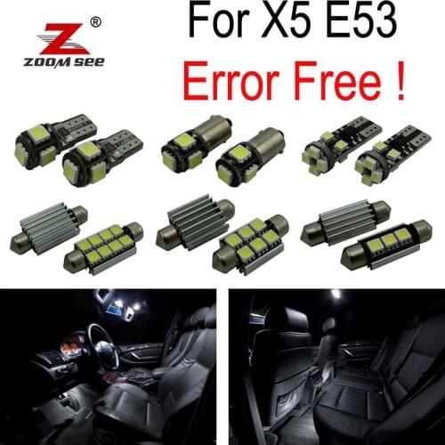 20pcs LED Interior dome map Lights reading bulb Kit Package for BMW X5 E53 (2000-2006)