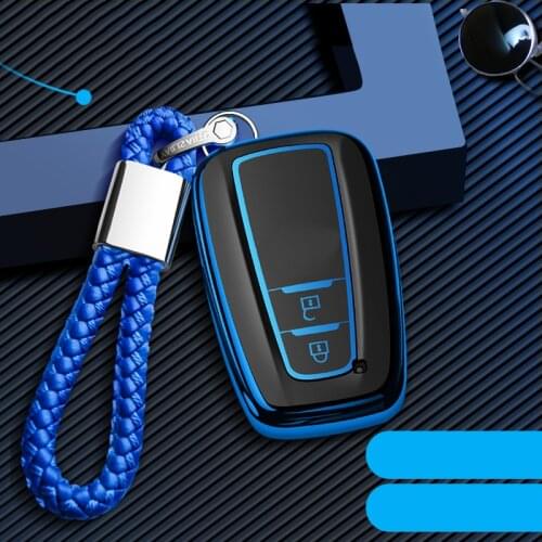 2020 ABS+TPU Car Key Cover Case Holder For Toyota CHR C-HR Prado Prius Camry Corolla RAV4 2017 2018 2019 Accessories