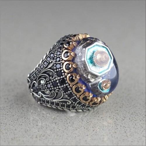 Big Stone, Mens Rings, the Ottoman Empire, Turkey, Seljuk and Islamic Culture, Ring, mecca, Allah, Prophet Muhammad, the Kaaba