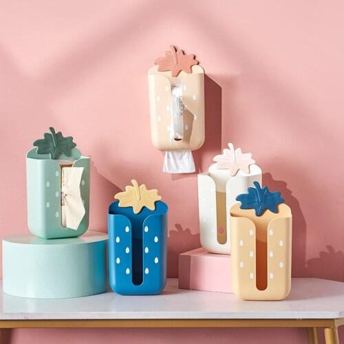 Paper Box Wall-mounted Household Living Room Free Punching Upside Down Kitchen Bedroom Toilet Storage Wallpaper Towel Box