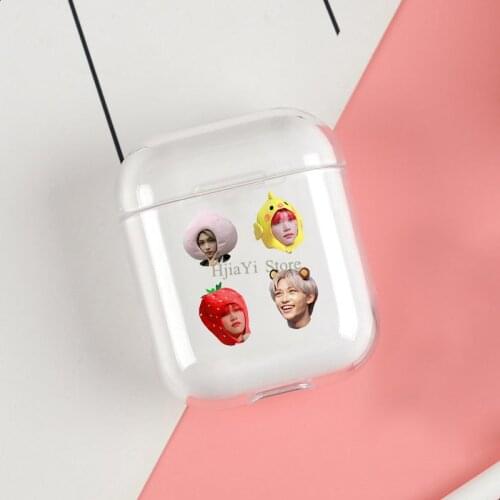 Stray kids Felix cute Cases For Apple AirPods 1 2 Case Clear Wireless Bluetooth Earphone Case Protective Shell