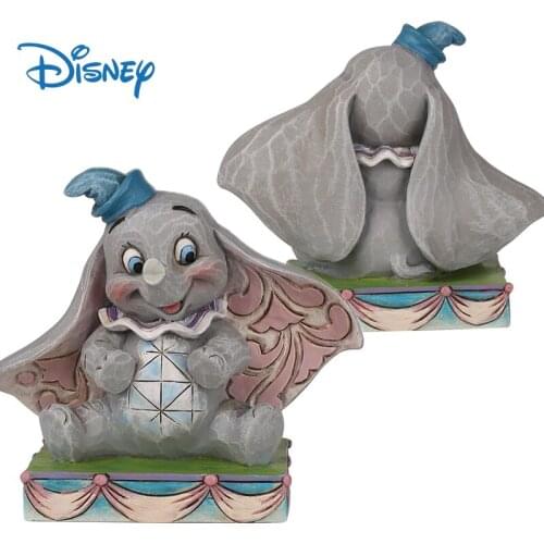Disney Genuine Kawaii Dumbo Action Figure Resin Dolls Decor Cute Anime Figures Collection Model Toys Boxed Ornaments Kids Gifts