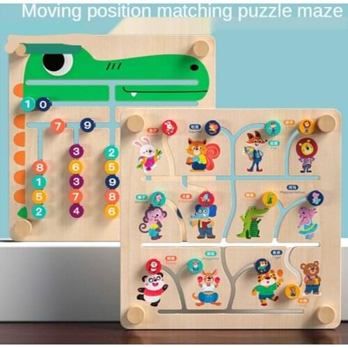 Montessori toy color animal two-sided matching game logic reasoning training childrens educational toys childrens wooden toys