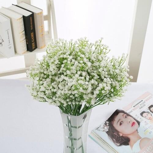 Artificial Flowers Gypsophila Bouquet Fake Little Flowers Heads DIY Simulation Flower BabyS Wedding Home Decoration