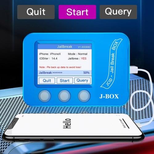 JC J-BOX JailBreak Box for bypass ID and Icloud Password On IOS Device PC Free/Query Wi-FI/Bluetooth Address Phone Repair Tool