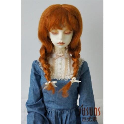 JD2031 1/3 21-23CM mohair BJD doll wigs 8-9inch Long Lovely Anna braid wig Longest mohair doll wig
