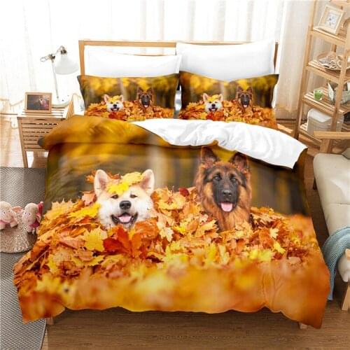 Cute Dog Bedding Set Duvet Cover Set 3d Bedding Digital Printing Bed Linen Queen Size Bedding Set Fashion Design