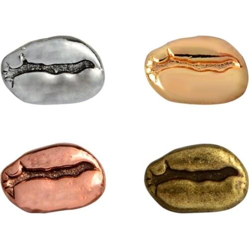 Metal coffee bean Badge Pin Brooch women brooches Bag accessories Coffee utensil