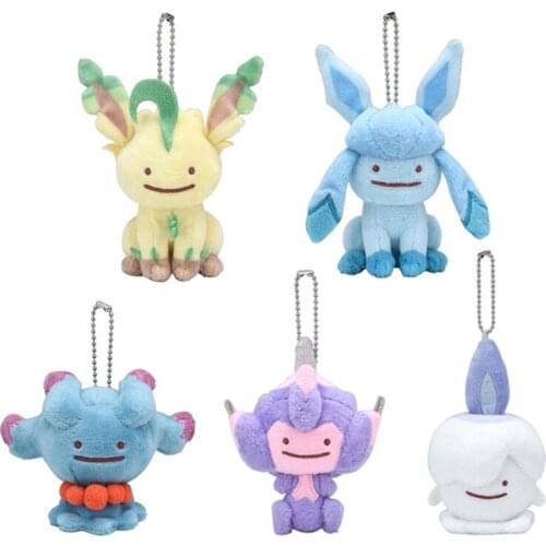 Pokemon Stuffed Plush Toys Leafeon Glaceon Poipole Litwick Misdreavus Anime Lovely Pendant Doll Ornaments Kids Toy Gifts 10cm