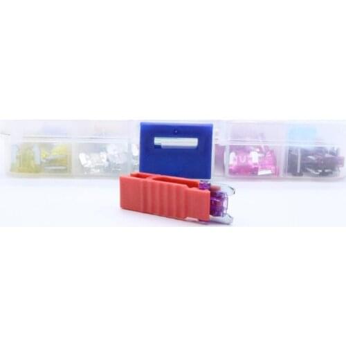 100Pcs Assorted Car Truck Mini Low Profile Fuse Puller Micro Blade Set Kit 3A 5A 7.5A 10A 15A 20A 25A 30A 35A 40A