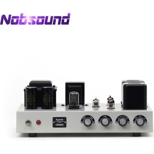 Nobsound Vintage 5842 Vacuum Tube Preamplifier XLR Balanced Stereo Audio Headphone Amp