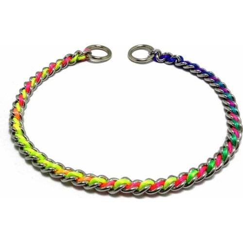 Stainless Steel Chain Collar for Training Walking Obedience Behavior Link for Small Medium and Large Dogs