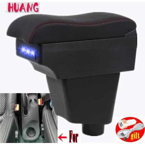For Renault Clio 3 Armrest For Renault Captur Armrest box Car accessories Storage box holder ashtray USB LED