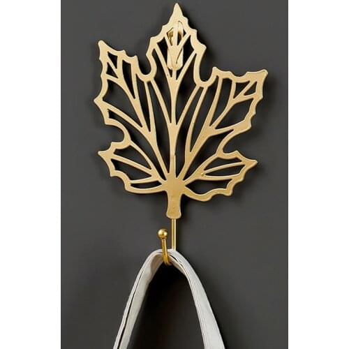 Removable Golden Wall Hooks Coat Hooks Decorative Set, Door Towel Hooks for Hanging, Heavy Duty Coat Hanging Hooks Hat Rack