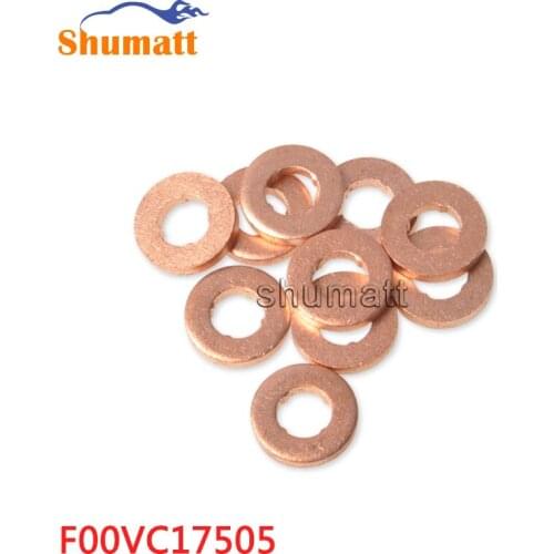 SHUMAT Common Rail Fuel System Injector Seal Copper Washer Shims Combustion Chamber Gasket F00VC17505 Thickness 2.5mm