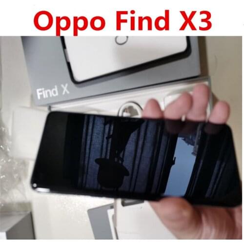 Original Oppo Find X3 5G Mobile Phone 6.7" 120HZ AMOLED Fingerprint Snapdragon 870 50.0MP 65W Super Charger 8GB Ram 256GB Rom