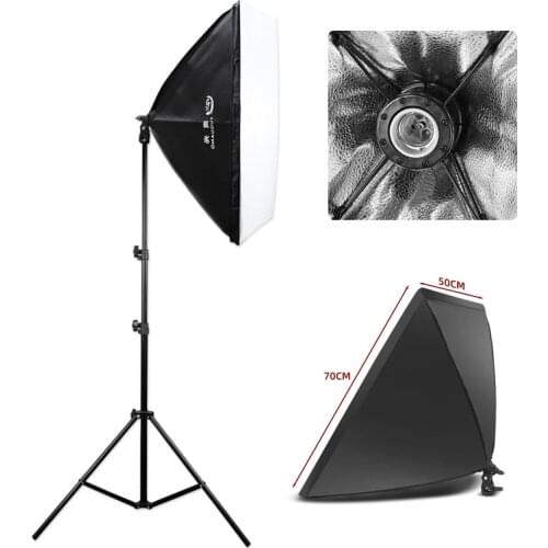 Photo Studio Softbox 50*70cm Diffuser Light E27 Lamp Holder Continuous Lighting Box Tent for Photo Video Photography Light
