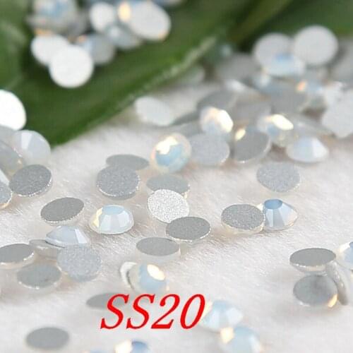 Whiteopal SS20 AAA Loose Flatback Crystal Rhinestone Non hotfix Rhinestone For Jewelry Glitter Nail Decoration Flat Back