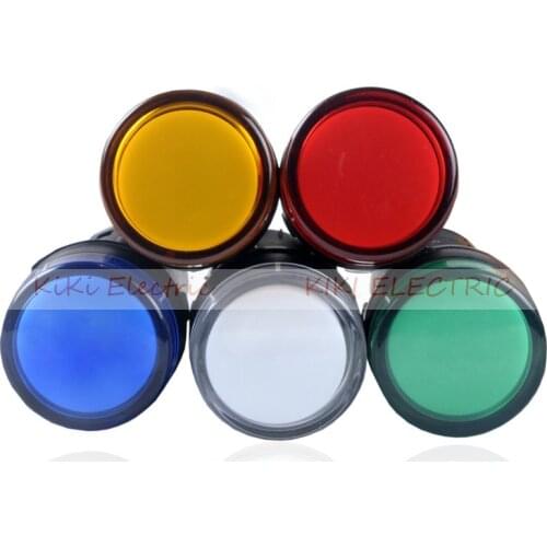 AD16-22DS Five Color 22mm Led Indicator lamp 220v 12v 24V 220v 380v Elecrtric Signal Lamp switch power pilot lamp