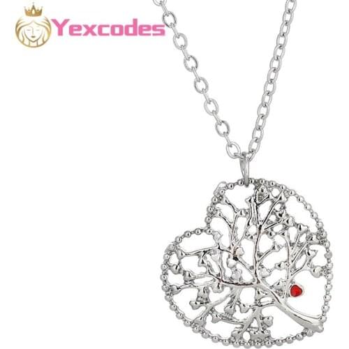 Yexcodes High Quality Silver Plated Love Of Tree Pendant Necklaces Classic Brand Necklace for Women Couple Fashion Jewelry