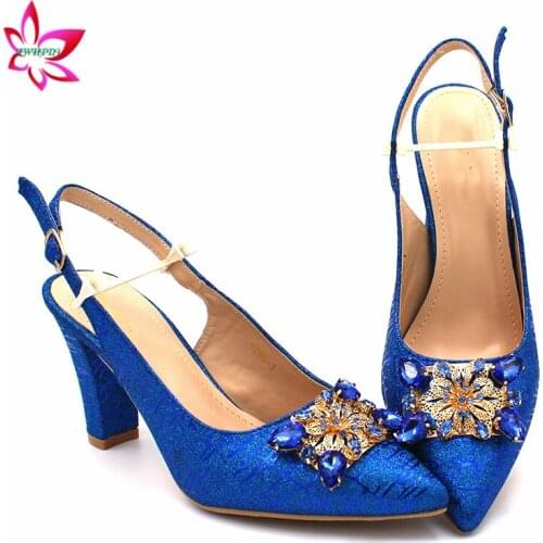 High Quality Slingbacks Sandals with Shinng Crystal for Party 2020 INS Hot Selling Shoes and Bag for Wedding