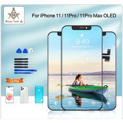 Grade AAA No Dead Pixel For iPhone 11 Pro OLED 11 Pro Max OLED For iPhone 11 LCD With 3D Touch Screen Replacement Display