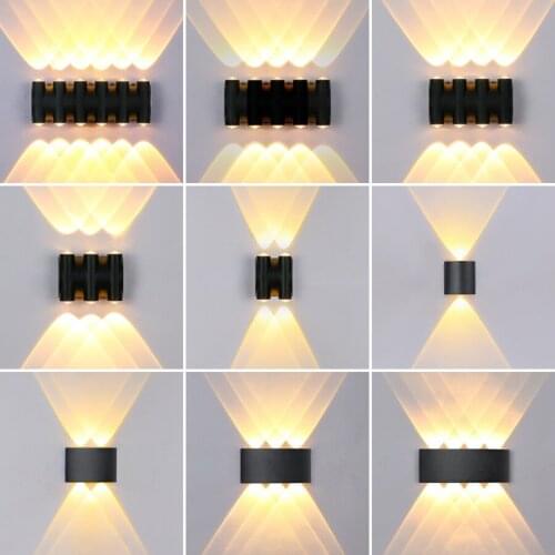 8W 10W 12W Outdoor LED Porch Wall Light Corridor Courtyard Villa Balcony Porch Light Aluminum Front Door Exterior Wall Lamps