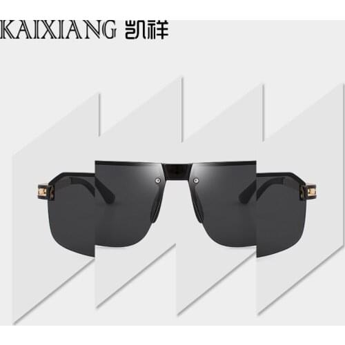 Big face mens new personalized polarizing sunglasses big frame box Sunglasses drivers glasses fashion glasses