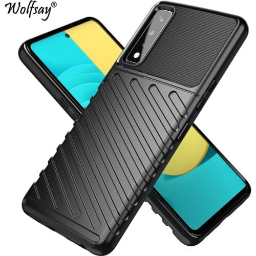 Rugged Fiber Shield Cover For LG Stylo 7 5G Case Bumper Anti-knock Full Cover Back Case For LG Stylo 7 5G Case For LG Stylo 7 5G