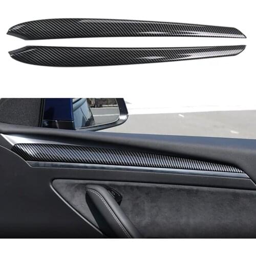 For Tesla Model Y Car Inner Door Decoration Garnish Panel Trim Protection