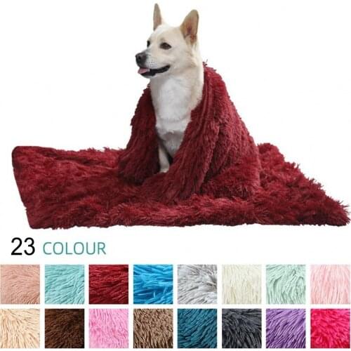 2021 New Winter Pet Bed Blanket Long Plush Warm Cat Dog Nest Pad 127*100CM Soft Large Dogs Sofa Cushion Thicken Pet House Mat