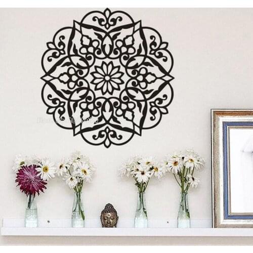 Yoga Spirituality Original Vinyl Decals Mandala Wall Stickers Meditation Home Decor Art Decal For Living Room fine Mural LL390
