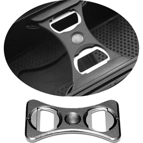 Stainless Steel Beer Bottle Opener with Drink Cup Holder Divider for VW/Golf Cars Bottle Opener