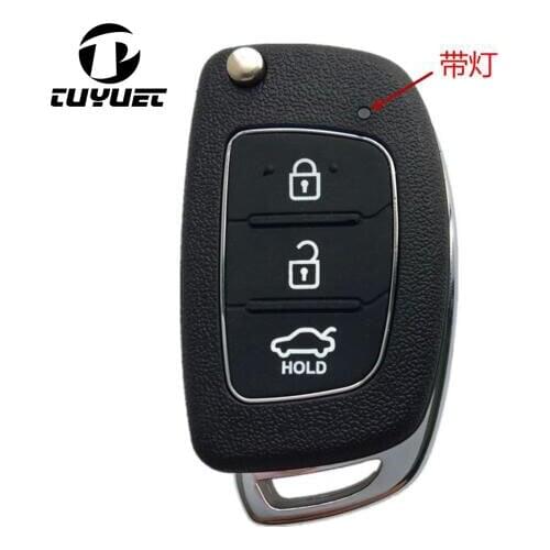 3 Buttons Folding Flip Remote key shell for Kia Car Key Blanks Case