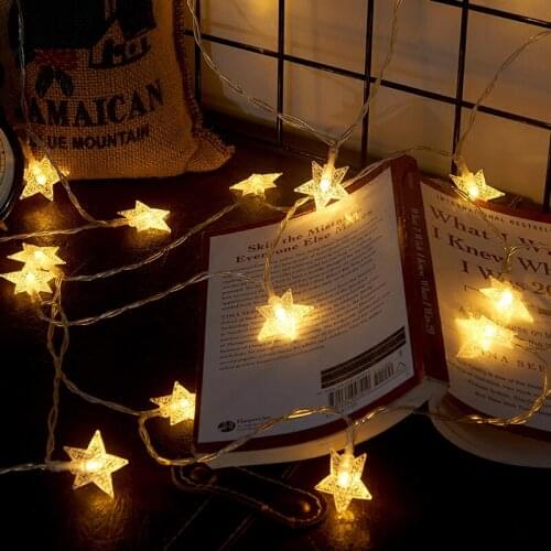 LED star small lights flashing lights string lights starry romantic girl room layout bedroom dormitory net red decoration