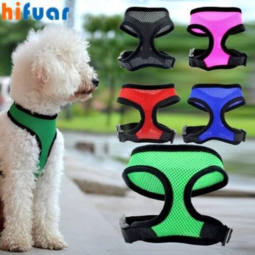 Pet Dog Reflective Harness Leash Pet Control Harness Collar Safety Strap Mesh Vest For Dog Puppy Cat Supplies Adjustable Harness