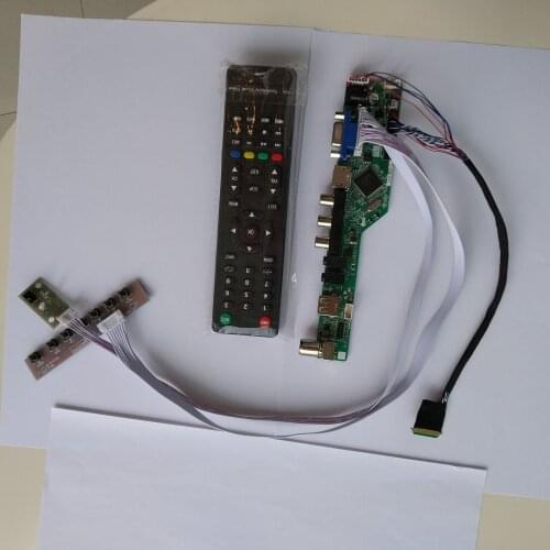 TV LED AV VGA HDMI RF AUDIO Mother Controller Board kit card For LTN156AT05-U09 15.6" 1366*768 Monitor Screen