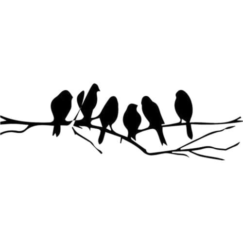 16*5cm Birds Tree Branch Home Decor Funny Car Window Bumper Novelty JDM Drift Vinyl Decal Sticker